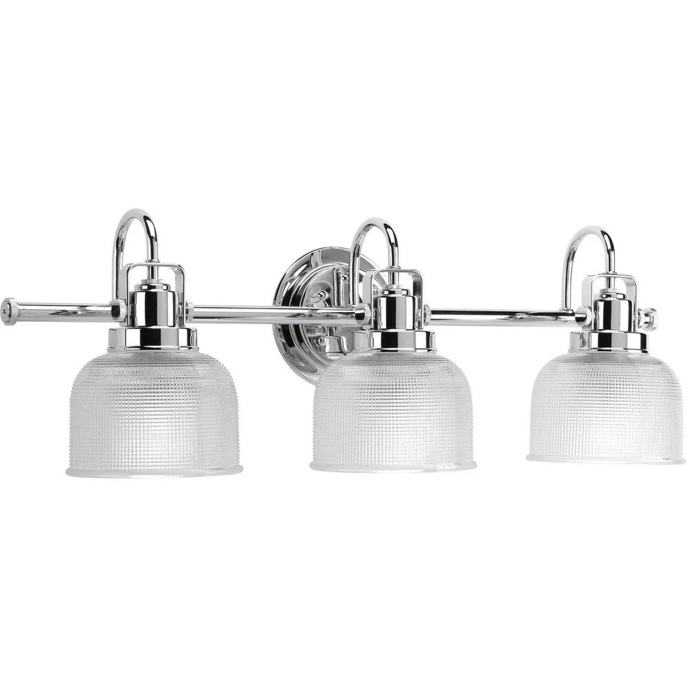 Progress Lighting -Archie Three-Light Clear Double Prismatic Glass  P2992-15